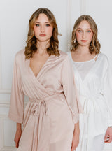 Short dressing gown Jasmine in blush